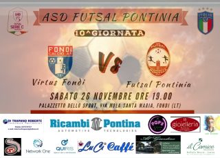 MATCH DAY
10^ Giornata Serie C femminile C5
🆚 @virtusfondica5femminile
📅 SABATO 26 NOVEMBRE
🕕 Ore 19.00
🏟️ Palazzetto dello sport, via Mola Santa Maria, Fondi (LT)
Sponsor by:
https://www.ricambipontina.it/
@al_giardino_sabaudia
@pops_ristopub
@spiccomamao.pizzeria
@quiris_srl
@_networkone_
Il Camice - Abiti professionali
Associazione La Rete
@luci_caffe_
@la_gioielleria_pontinia
@la_margherita_da_gabriele
#asdfutsalpontinia #credercisempremollaremai #WeArePontinia
